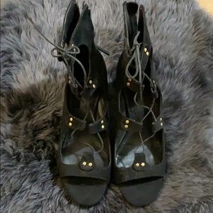 Zara laced up strappy sandal